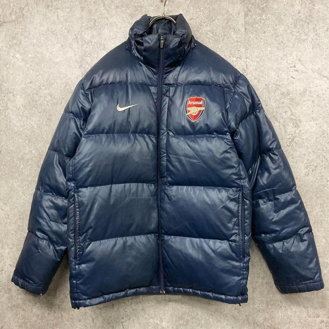 Nike Arsenal Football Soccer Down Jacket Size M Official Vintage