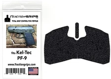Tractiongrips black embossed rubber gun grip tape overlay for Kel-Tec PF9 PF-9
