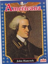 1992 AMERICANA (STARLINE) SINGLE TRADING CARD #175 JOHN HANCOCK