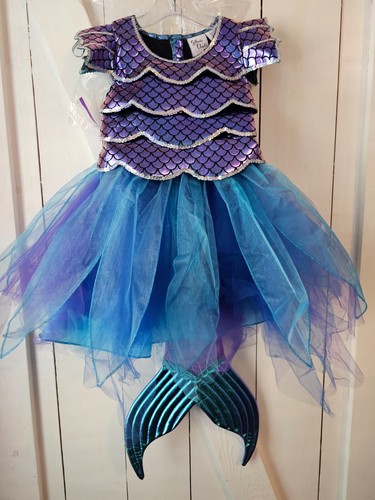 NEW Mermaid Halloween Costume Gillian's Closet w/Headband & Tail-Sizes XS, S, M