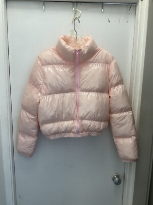 puffy jacket ''Shien'' womens XS  6 cropped, Bubble gum pink