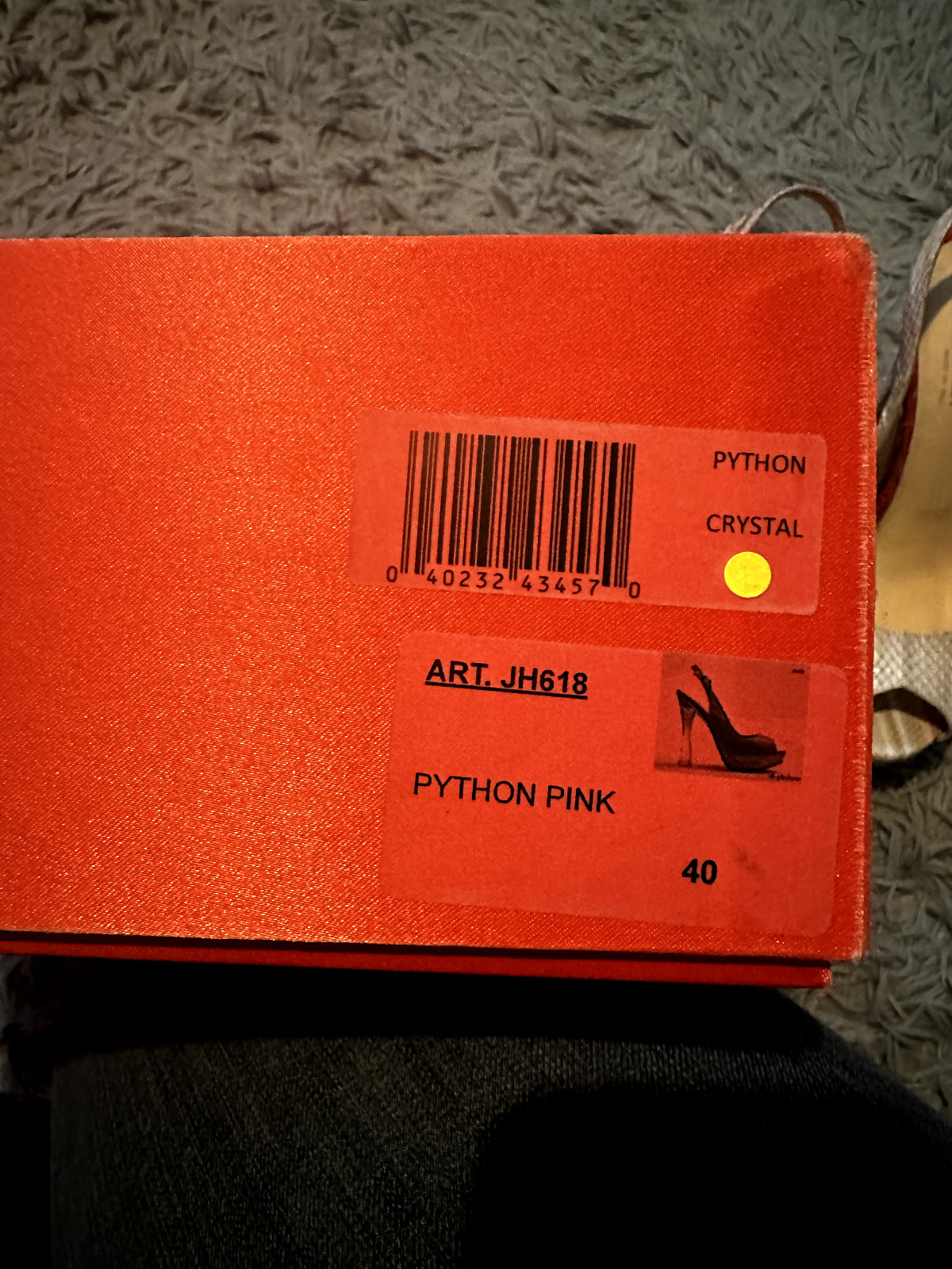 Julia Haart - Pink Python Peep  toe platform shoe… - image 7