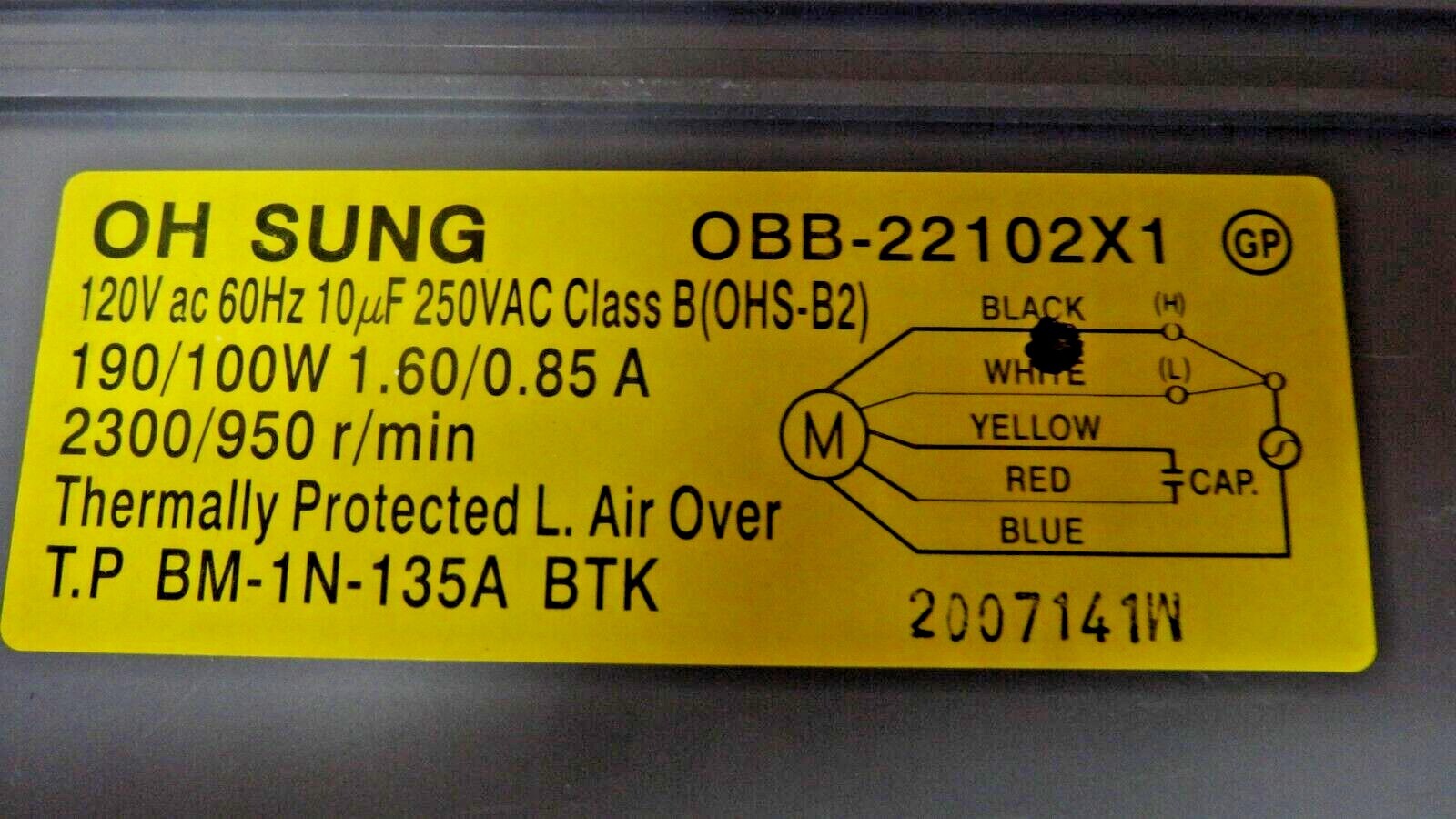 DUAL SHAFT 120V ELECTRIC MOTOR eBay