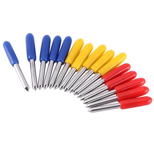 15pcs 30°/45°/60° Degree For Roland Cutting Plotter Vinyl Cutter Blade+Holder IS