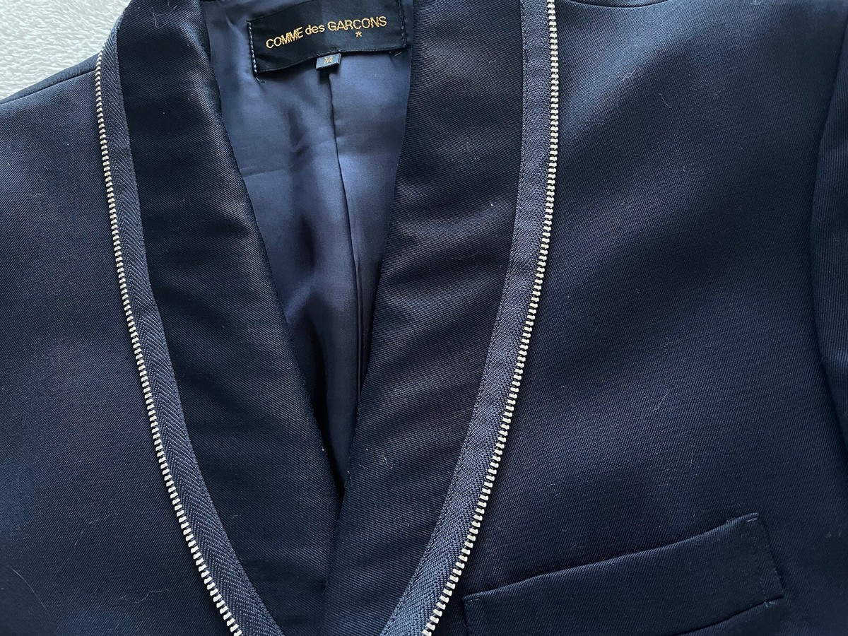 Vintage Comme des garcons AD1991 90s Zipper Design Black