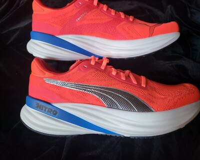 NEW Puma MAGNIFY 2 NITRO MENS Running Shoes FIRE ORCHID BLUE SIZE 11
