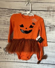 NWT toddler girl Halloween outfit with matching bow size 12 months