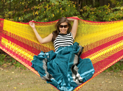 COTTON Mayan CAMPING Hammock From Yucatan NEW Double