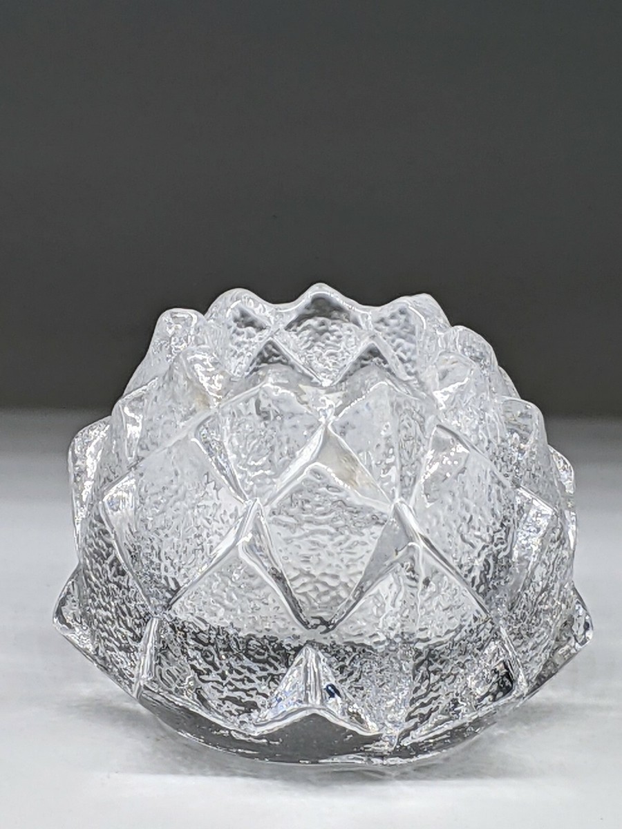 Orrefors Crystal Sweden FIREFLY ARTICHOKE Votive Candle Holder | eBay