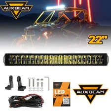 AUXBEAM 22"INCH Dual Row LED Light Bar Pod White Offroad ATV UTV Truvk Fog Lamp
