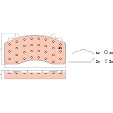GDB5114 TRW Bremsbelagsatz, Scheibenbremse