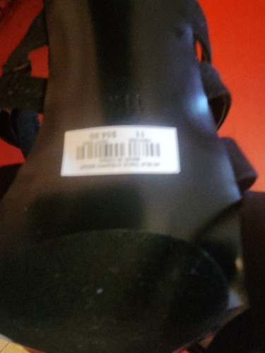 Torrid Größe 11 W Damenschuhe Schuhe SCHWARZ Riemen offene Zehenpartie Cross Kommode - Bild 6 von 7