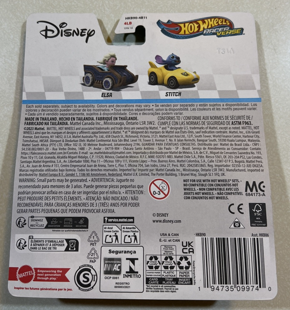 NEW 2024 Hot Wheels Racers Verse Disney - Stitch | eBay