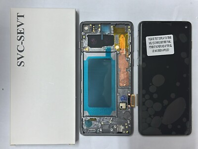 ORIGINAL OLED BILDSCHIRM FÜR Samsung Galaxy S10 Touch Digitizer Display + Rahmen