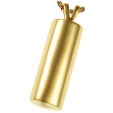 Cylinder Ash Holder Cremation Urn Pendant Necklace Jewelry Gold Plated Silver