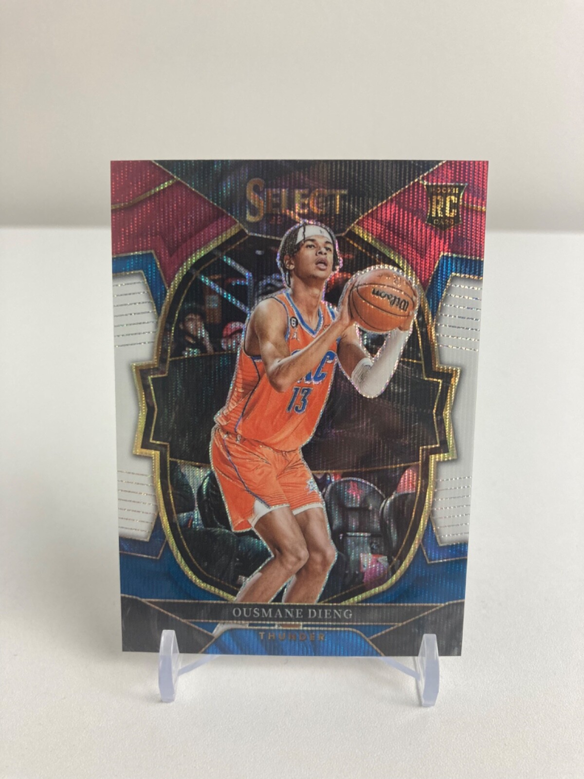 2022-23 Panini Select Ousmane Dieng Tri Color Rookie Prizm #76 OKC Thunder