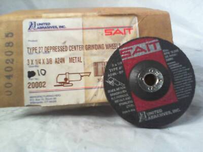 Sait United Schleifmittel TYPE27 Schleifen Wheel-New IN Karton