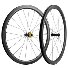 700C Carbon Fiber Road Bike Wheelset Depth 40mm Width 25mm U Shape Wheels