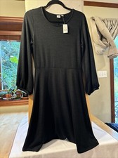 gap women’s dress medium polyester blend long sleeve