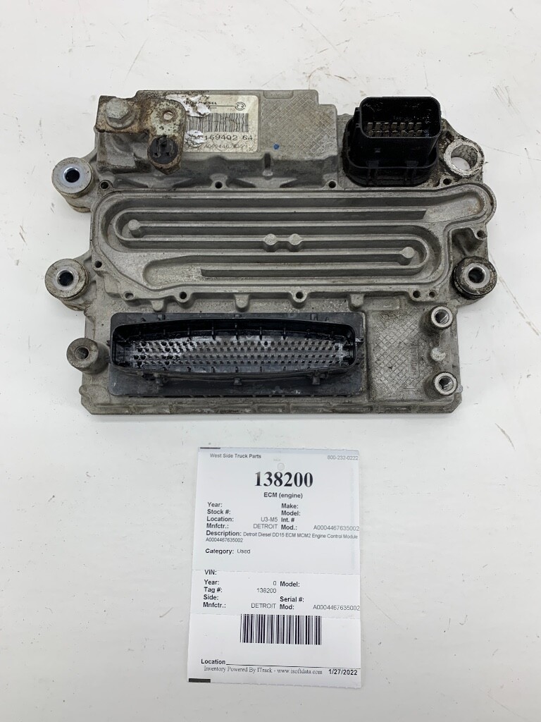 Detroit Diesel DD15 ECM MCM2 Engine Control Module A0004467635 | eBay