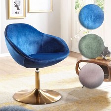 FineBuy poltrona lounge SIRAN sedia girevole poltrona club velluto poltrona cocktail poltrona bar