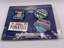 Funko -Fun on the Run 4 Pack Pin Set - 25 Years Of Fun New Sealed In Packaging
