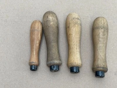 Lot de 4 manches en bois pour limes - longueur moyenne 100 mm - Photo 1/2