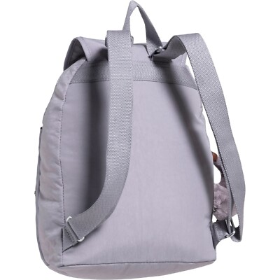 Light Gray Kipling Backpack with Plush Keychain Kipling BASIC CITY 28 CM - Rucksack - inviting grey/mottled  main image 4