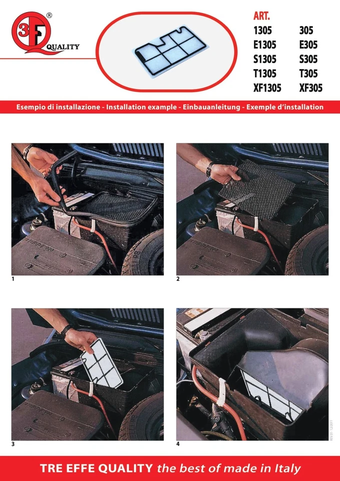 Filtro abitacolo carboni attivi 3FQ per: FIAT PANDA serie 1, SEAT MARBELLA - Image 4 of 4