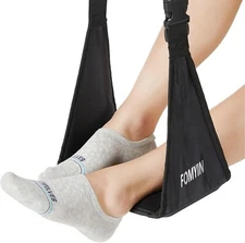 Airplane Footrest with No Feet Clashing Support Design, Portable Travel Foot ...