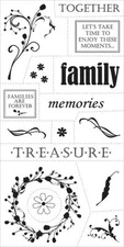 HEIDI GRACE Clear Stamps FAMILY TRADITIONS MEMORIES