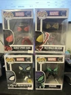 Funko Pop! Vinyl: Marvel - Spider-Man (Fear Itself Suit) (Glow) #1445 All 4 Pops