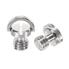 D-Ring 3/8" Mounting Screw Adapter 0.24" for Camera Tripod Stainless Steel 2Pcs