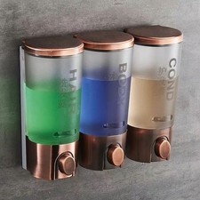 Soap Dispenser ABS Shampoo Three Bottles Triple Detergent Shower Gel Dispenser 