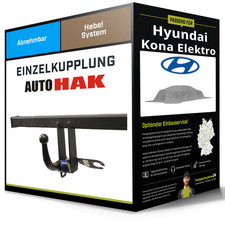 Abnehmbare Anhängerkupplung für HYUNDAI Kona Elektro 23- Typ SX2 Auto Hak NEU