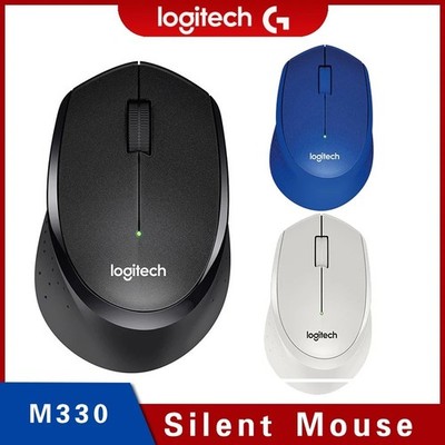 Logitech M330 Silent Plus Maus kabellos RF 1000 DPI - Leise Büromaus für Rechts