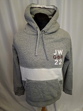 Jack Wills Jersey Hoodie Sweater Smart Casual Designer Grey UK14 A5280