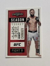 2021 Panini UFC Chronicles Khamzat Chimaev RC Contenders Rookie Card #3