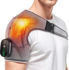 Shoulder Heating Pad, Shoulder Massager for Pain Relief Deep Tissue, Heated S...