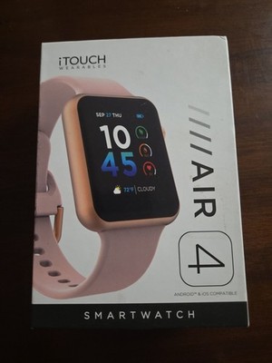 iTouch Wearables Air 4 Health Fitness Smartwatch - Rose Gold/Blush