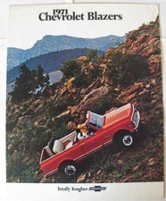 CHEVROLET Blazer 1971 Sales Brochure Aug 1970 #W.O.1165