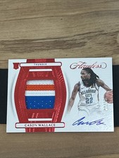 2023-24 Flawless Cason Wallace Flawless Patch Autographs Ruby 3-color /15 RC GW