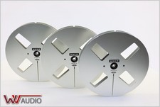 Uher Design By SMW, Empty Metallic Reel 18cm. Three Pieces.
