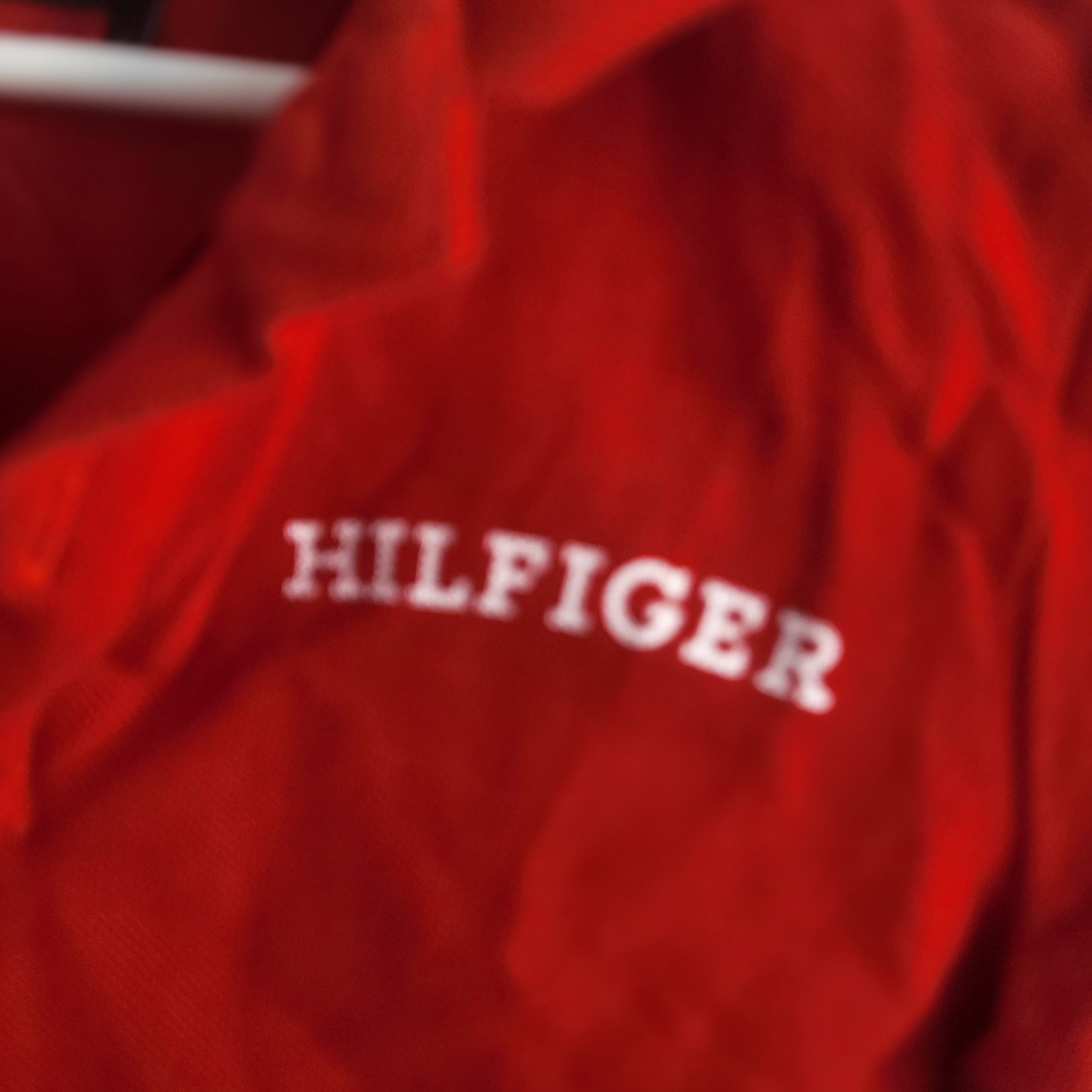 tommy hilfiger boys 116 6/7 wicking polo logo shirt red thumbnail 3