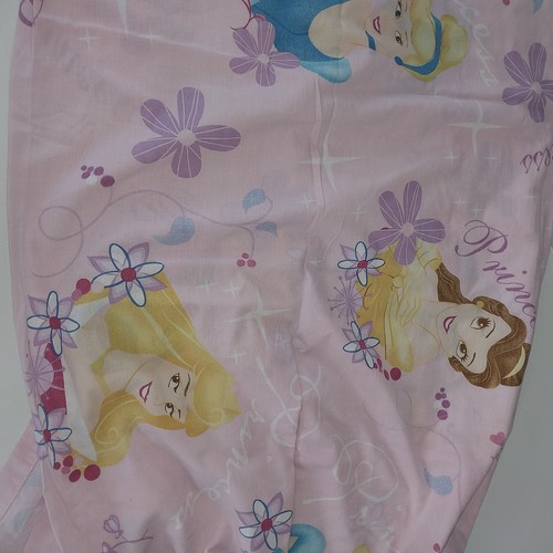 Vintage Disney Princesses Twin Flat Sheet Pink Belle Cinderella Multi Color - Picture 12 of 12