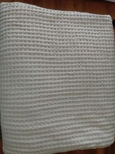King Size Waffle Blanket Cotton Lightweight PHF Light Khaki NEW No Box