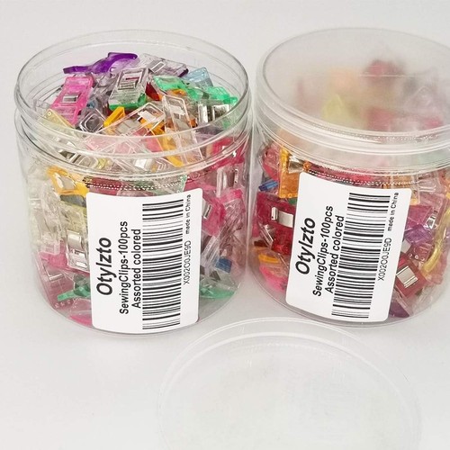 Premium Plastic Clips, 100 Pcs with Box, Sewing Notions for Assorted - Picture 2 of 5