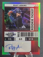 2022 Panini Optic Contenders Rookie Ticket Riley Adams Holo Prizm (RC)