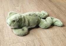 Vintage Dakin Green Spotted Frog 1976 Plush Stuffed Animal 10" Nutshell Filling