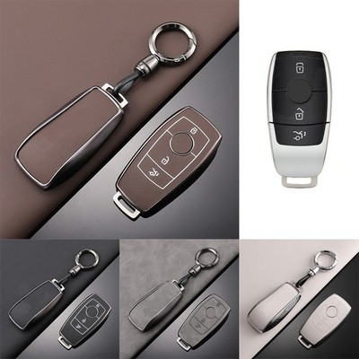Zinc Alloy Leather Car Key Case Cover For Benz S212 W212 E S E400 W213 A217 E200